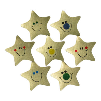 10mm Gold Star Sticker Set 720pk